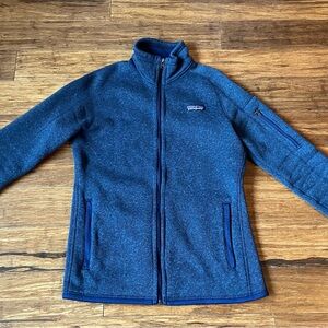 Patagonia Womens Small New Navy Zippered Better Sweater